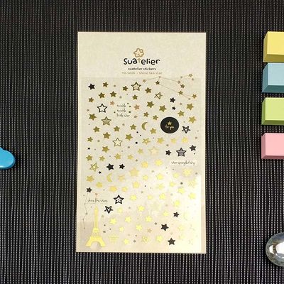 Hot Melt Adhesive Silver Foil Stickers DIY Source Material PVC Clear Sticker